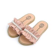 2019 Korea Fashion Summer Shoes Rhinestone Slides Flats Girls Slipper Sandals